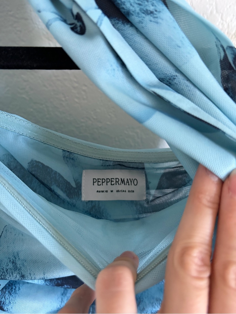 Peppermayo Songbird Maxi Dress - Blue Black Floral Floor Length - Picture 6 of 6